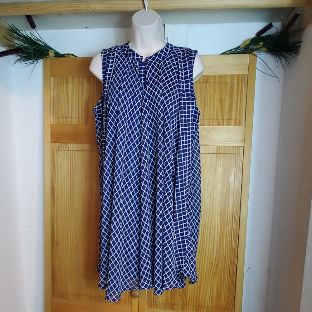 Banjul Blue and white striped top womens